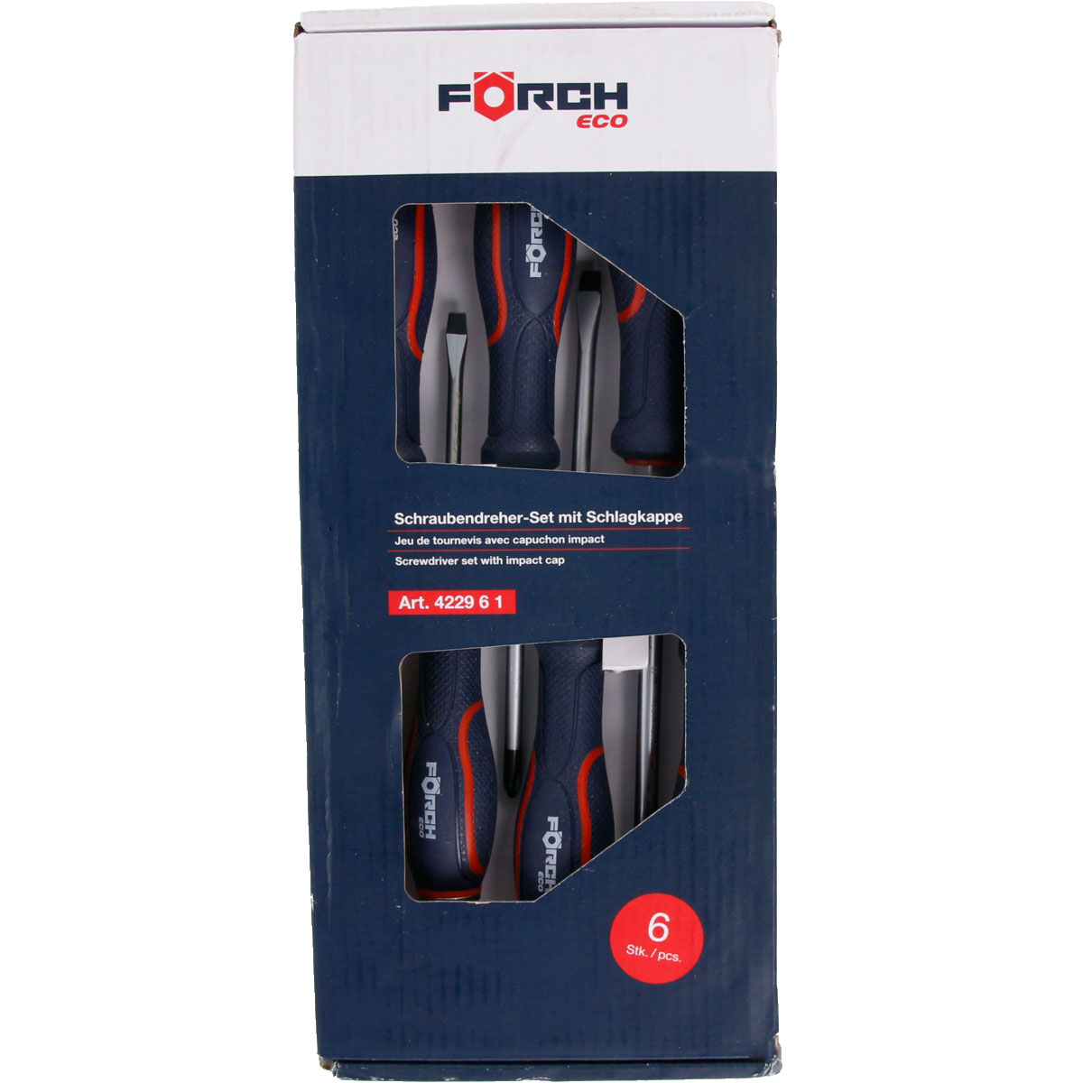 Набор отверток LS/PH с ударным колпачком ECO в упаковке